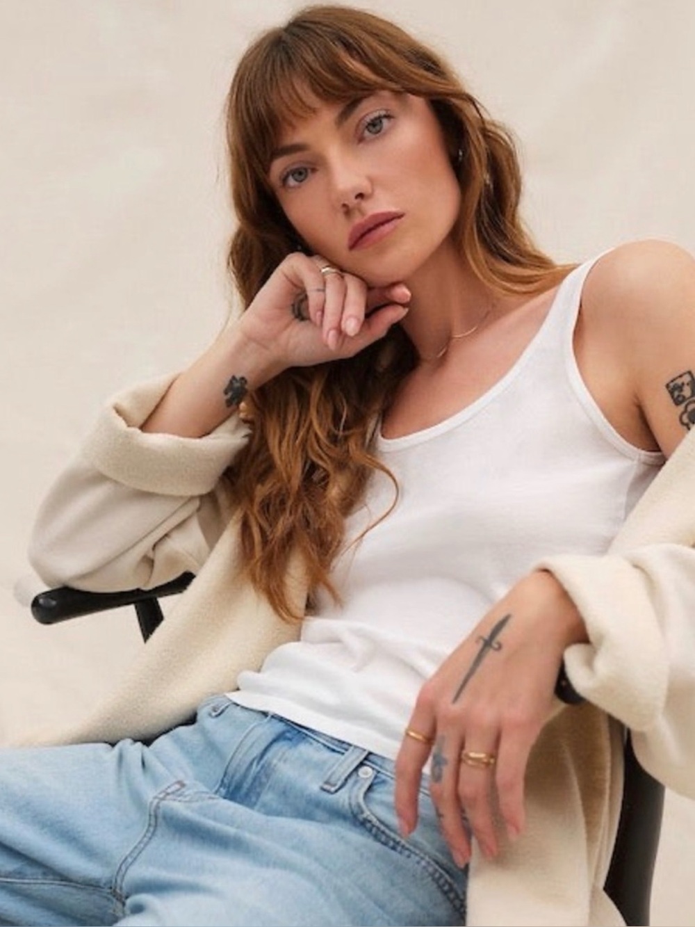 Mate The Label Easy Tank in True White
